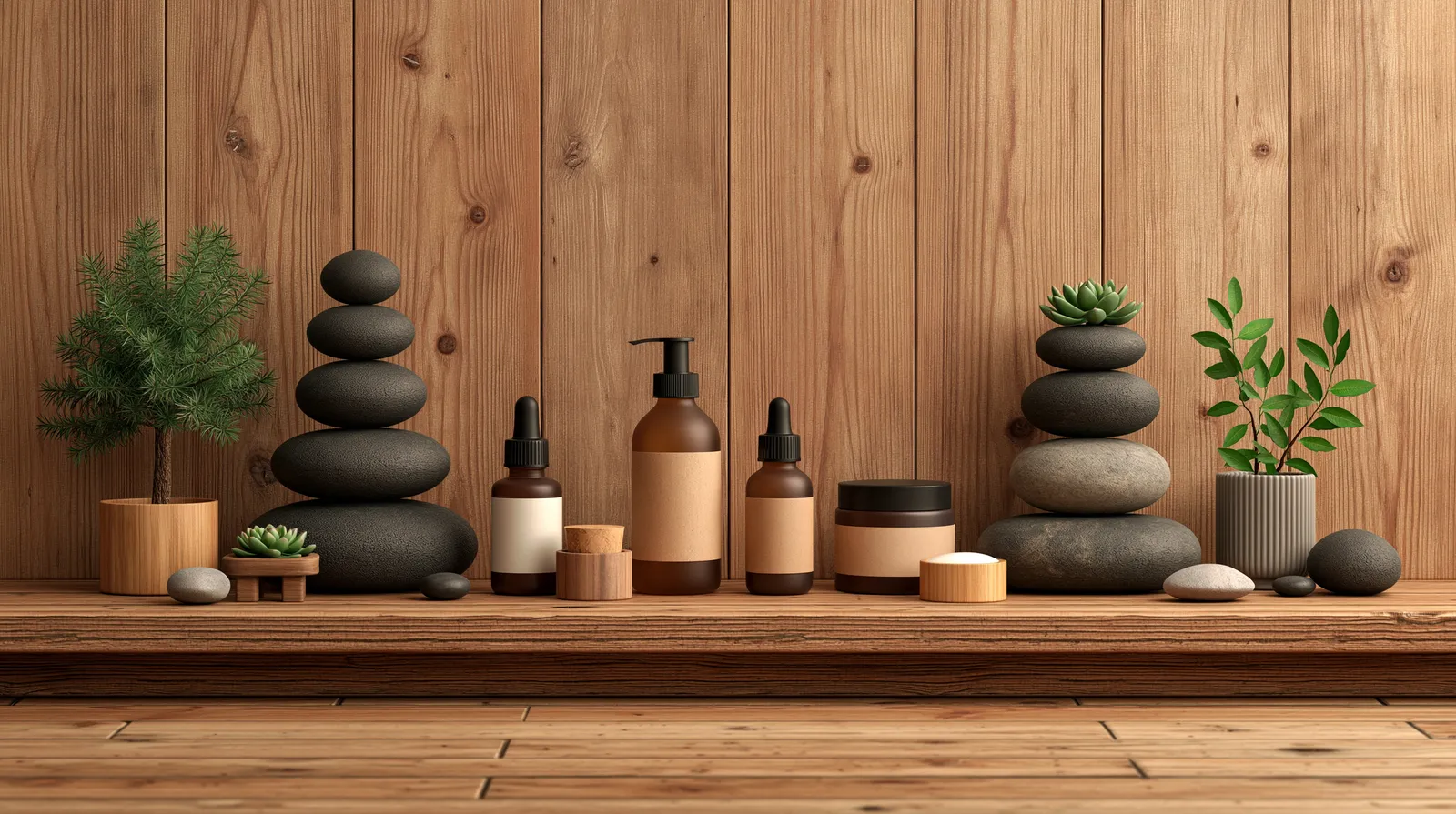 tchitcha. cosmetic packaging on wooden table with stones and 723881dd 3bca 475f 9ff3 45578f32bce9 2 pour naturopathie